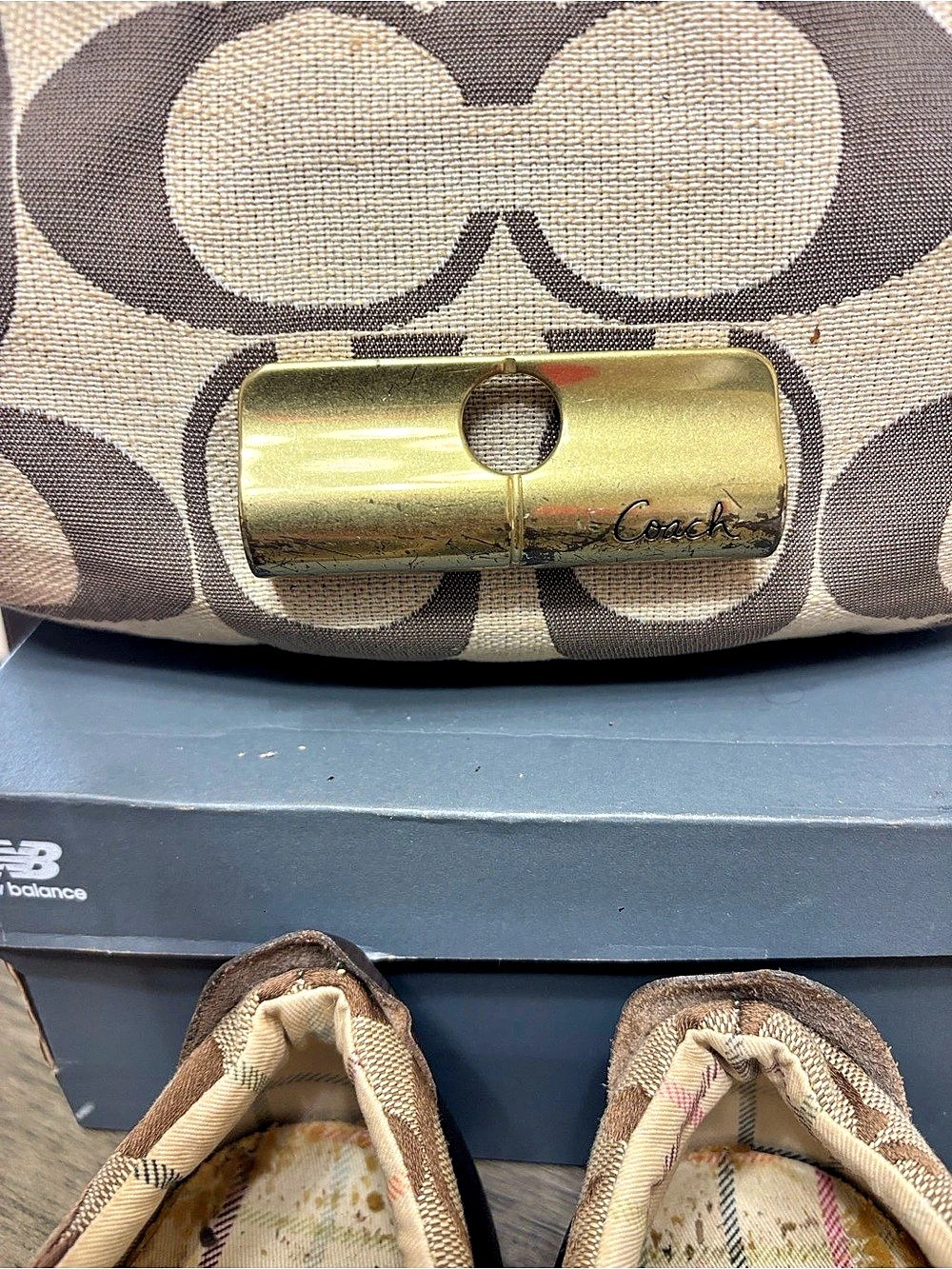 Coach Kristin Signature Hobo Bag Brown & Beige - Picture 5 of 7